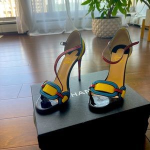Christian Louboutin Valparaiso colorblock heels